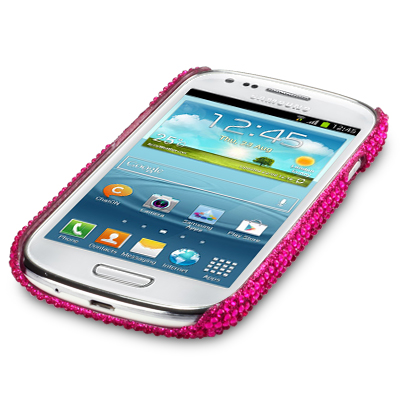 OEM Bling Bling Skal till Samsung Galaxy S3 mini i8190 (Magenta)