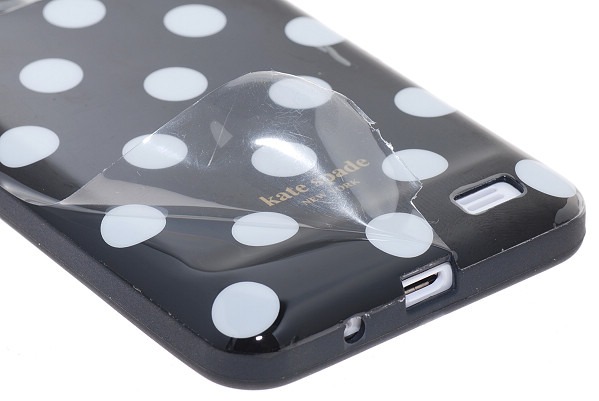 OEM Polka Dots flexiCase skal till iPhone 4 / 4S (Bl)