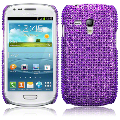 OEM Bling Bling Skal till Samsung Galaxy S3 mini i8190 (Lila)