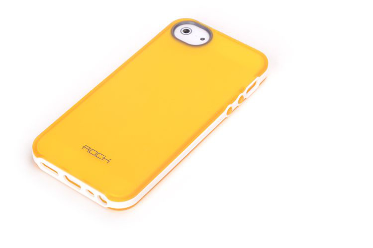 ROCK Rock Joyful Skal till Apple iPhone 5/5S/SE (Orange) + HD Skärmskydd