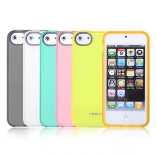 ROCK Rock Joyful Skal till Apple iPhone 5/5S/SE (Orange) + HD Skärmskydd