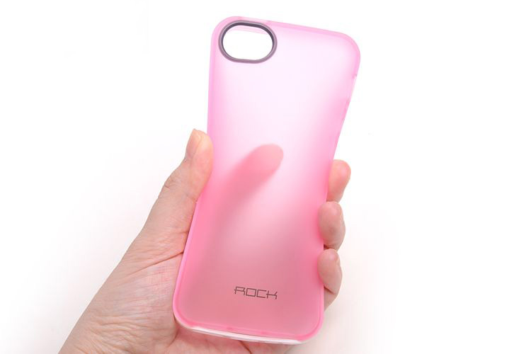ROCK Rock Joyful Skal till Apple iPhone 5/5S/SE (Orange) + HD Skärmskydd