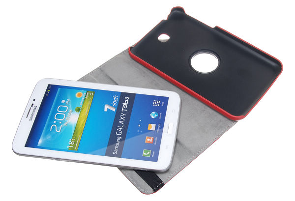 OEM Rotating Armour Fodral till Samsung Galaxy Tab 3 7.0 P3200 - (Röd)