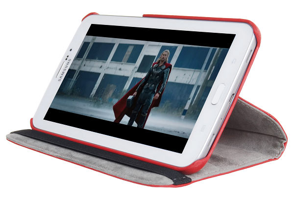 OEM Rotating Armour Fodral till Samsung Galaxy Tab 3 7.0 P3200 - (Röd)