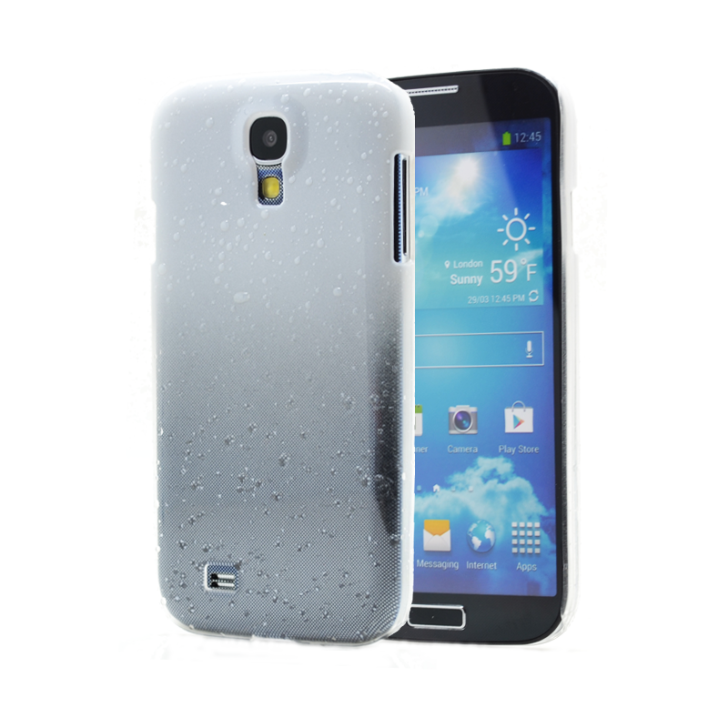 OEM Raindrop Baksideskal till Samsung Galaxy S4 i9500 - Vit