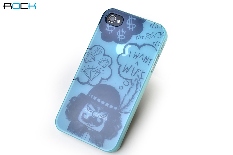 ROCK Mr.Rock Series Skal till Apple iPhone 4S/4 (Blå)