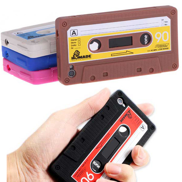 OEM Silikon Skal till iPhone 4 / 4S (Kassettfodral) Brun