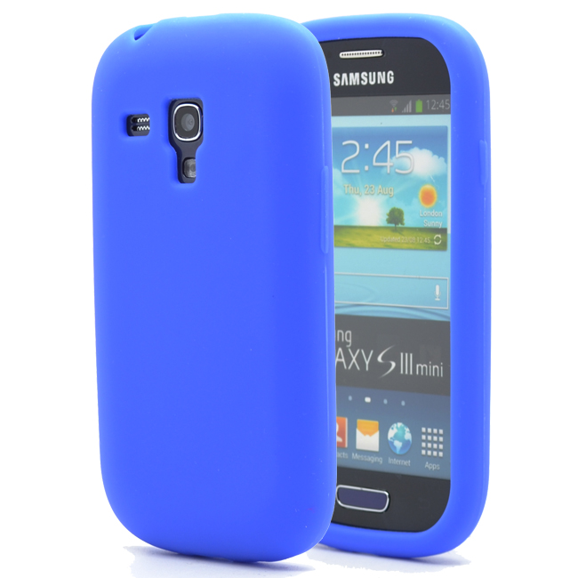 OEM Silikonskal till Samsung Galaxy S3 Mini i8190 (Blå)