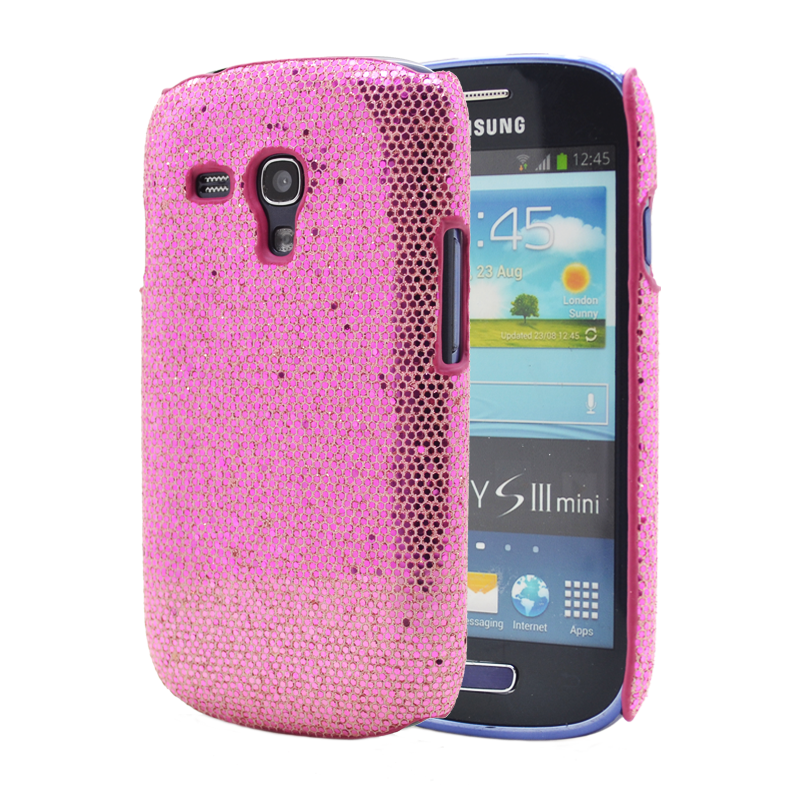 OEM Glitter Skal till Samsung Galaxy S3 mini i8190 (Rosa)