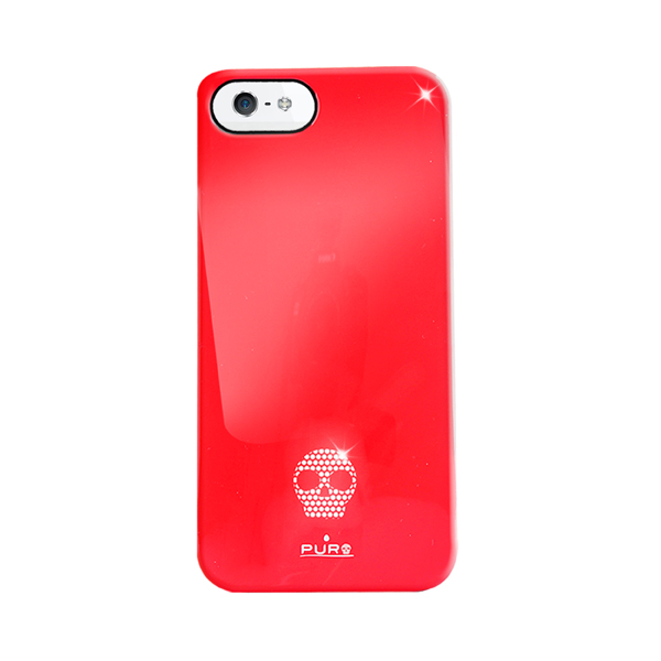 Puro Puro Skull Skal till Apple iPhone 5/5S/SE - (Röd)