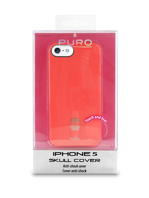 Puro Puro Skull Skal till Apple iPhone 5/5S/SE - (Röd)