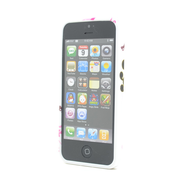 OEM Diamant FlexiCase Skal till Apple iPhone 5/5S/SE - Gul Blomma