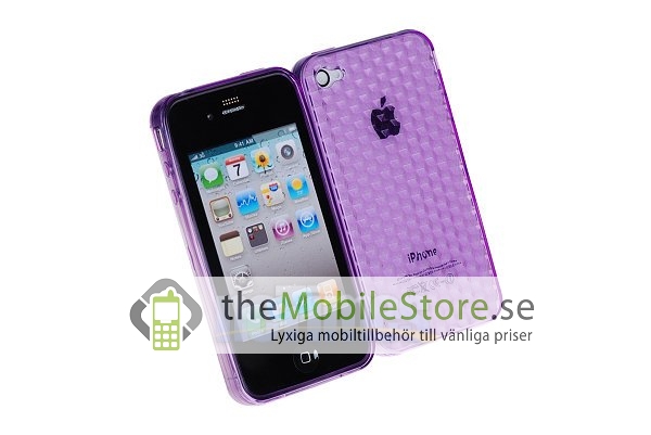OEM Hexagon FlexiCase Skal till iPhone 4S/4 (LILA)