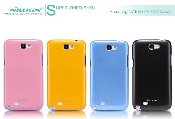 OEM Nillkin Baksideskal till Samsung Galaxy Note II (Svart) + Skärmskydd