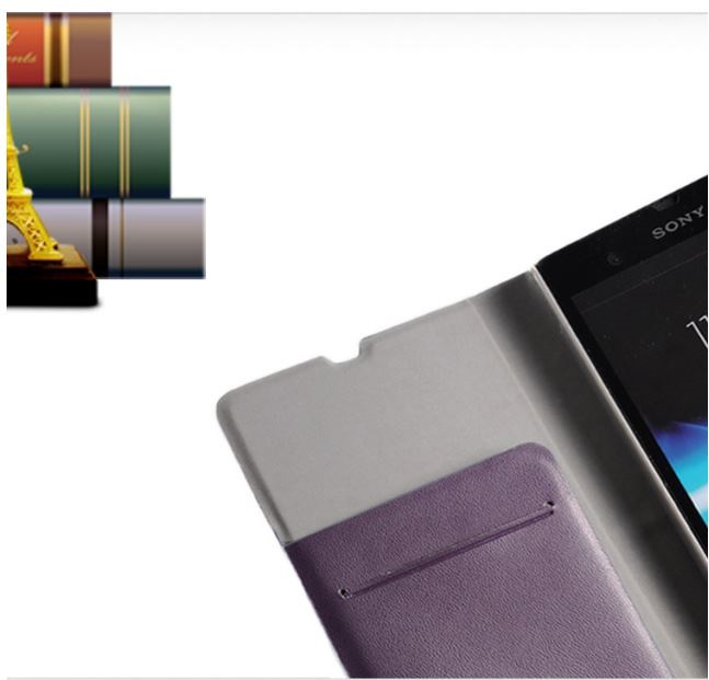 OEM BASEUS Diary väska till Sony Xperia Z (Vit)