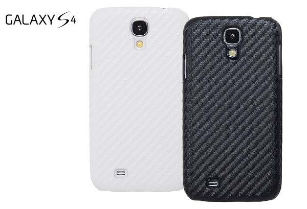 OEM Carbon Fiber Baksideskal till Samsung Galaxy S4 i9500 - (Svart)