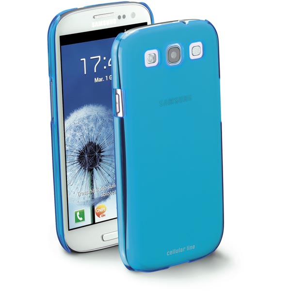 CellularLine CellularLine Cool fluo skal Samsung Galaxy S3 (Blå) + Skärmskydd