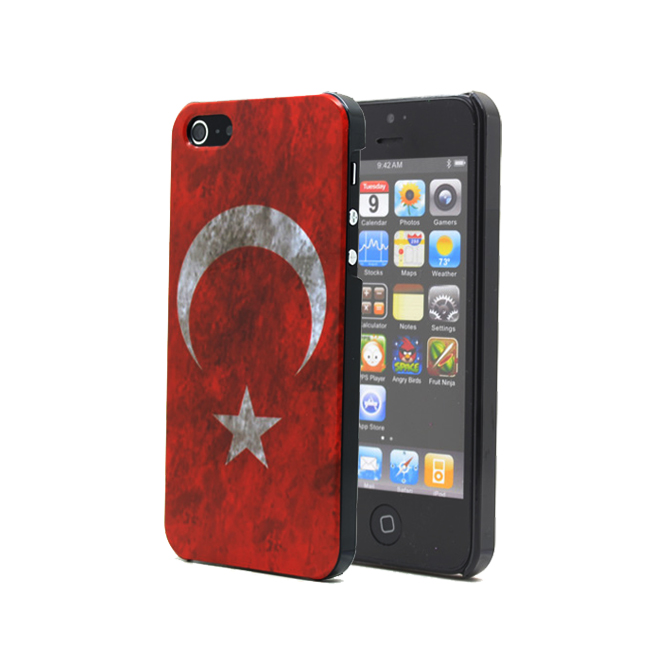 OEM Turkiets flaggaBaksideskal till Apple iPhone 5/5S/SE