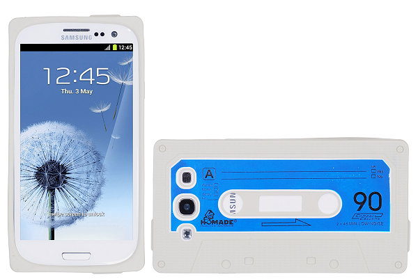 OEM Cassette silikon skal till Samsung Galaxy S3 i9300 (Vit)