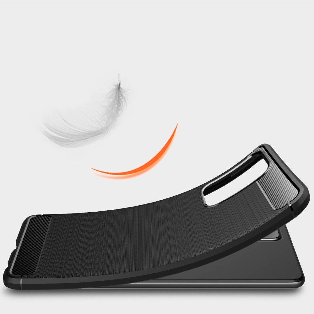 OEM Carbon Brushed mobilskal till Galaxy A72 5G - Svart