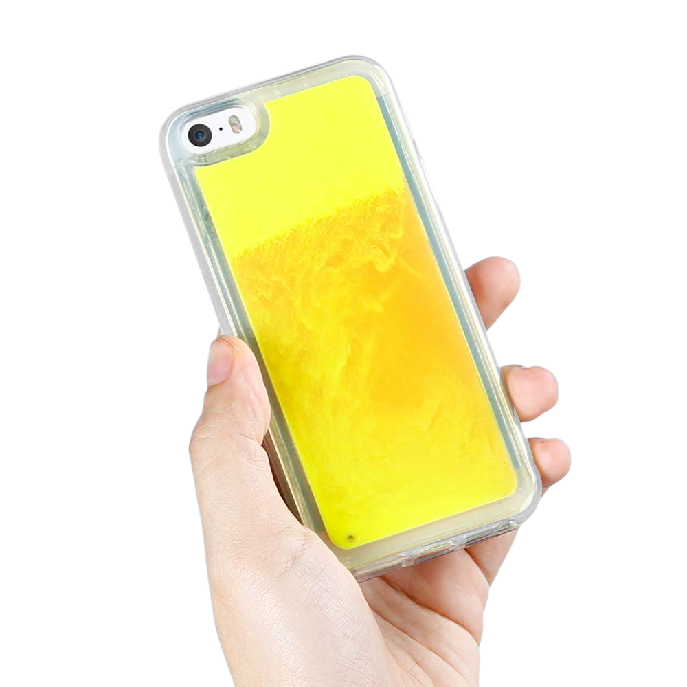 OEM Liquid Neon Sand skal till iPhone 5/5s/SE - Orange