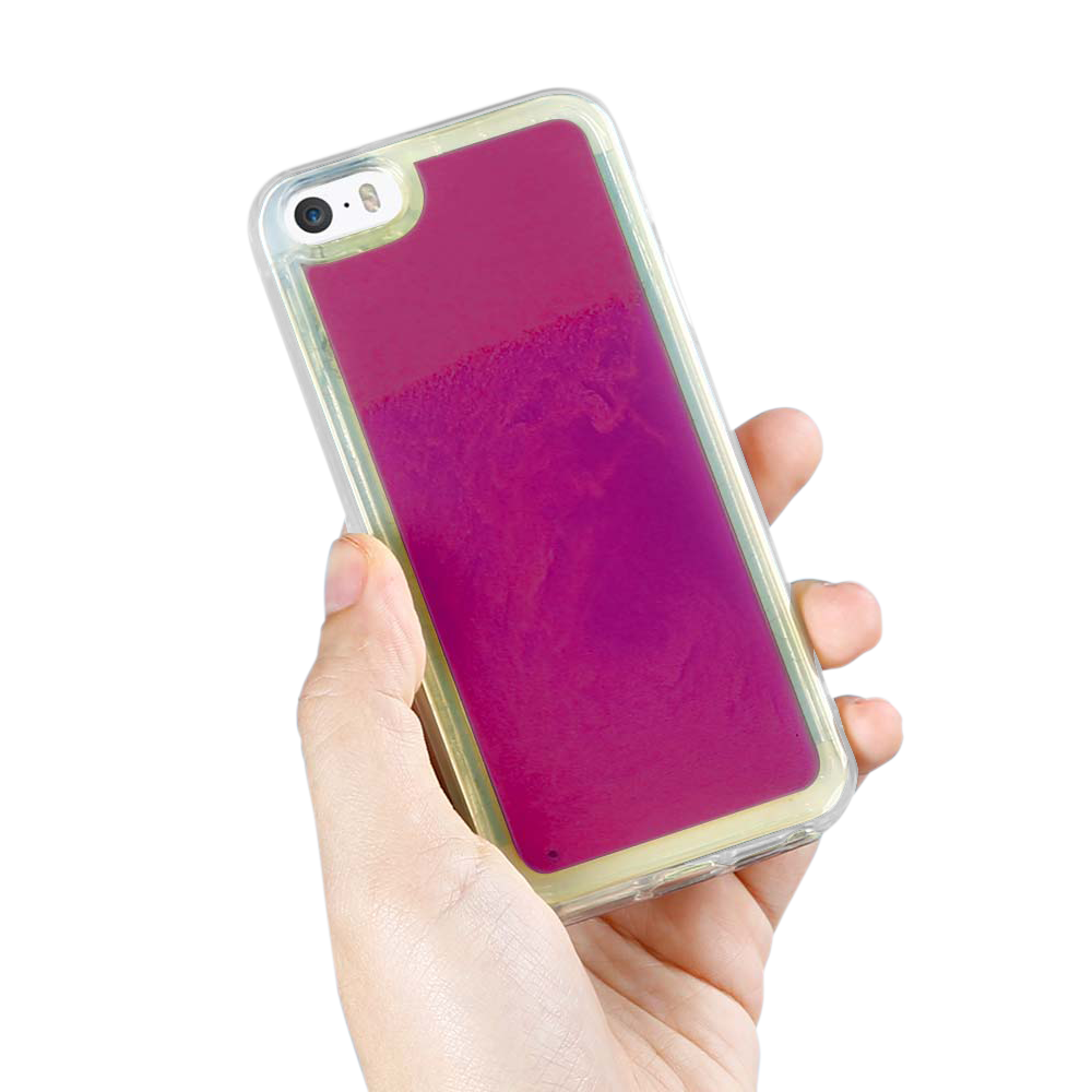OEM Liquid Neon Sand skal till iPhone 5/5s/SE - Violet