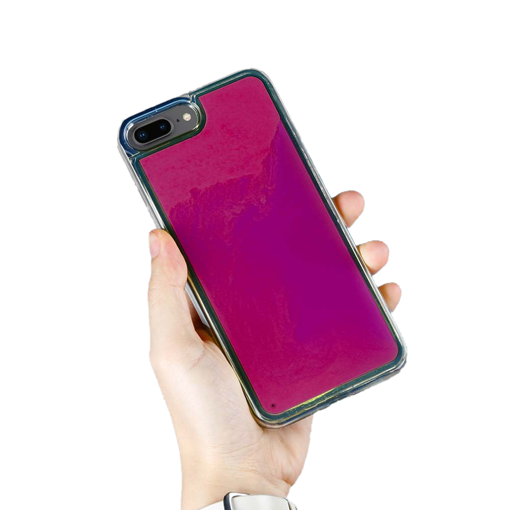 OEM Liquid Neon Sand skal till iPhone 7 Plus & iPhone 8 Plus - Violet