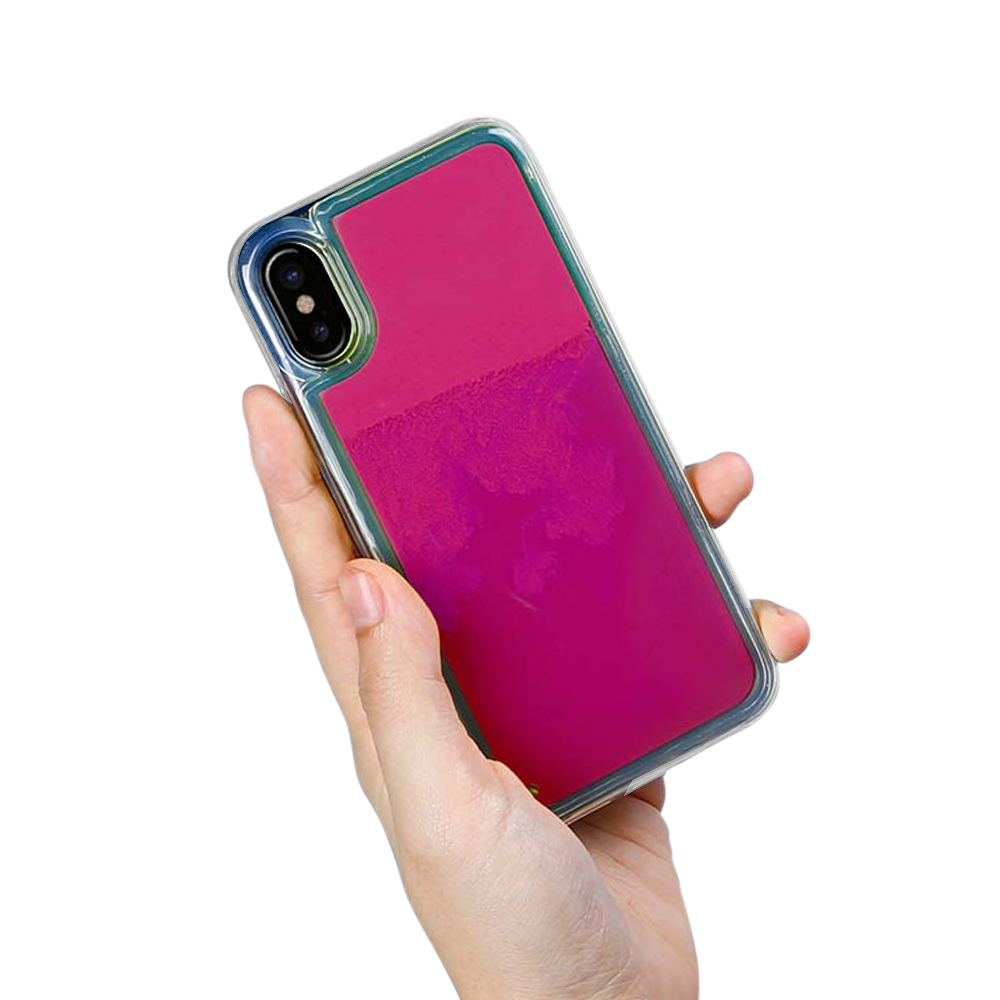 OEM Liquid Neon Sand skal till iPhone X - Violet