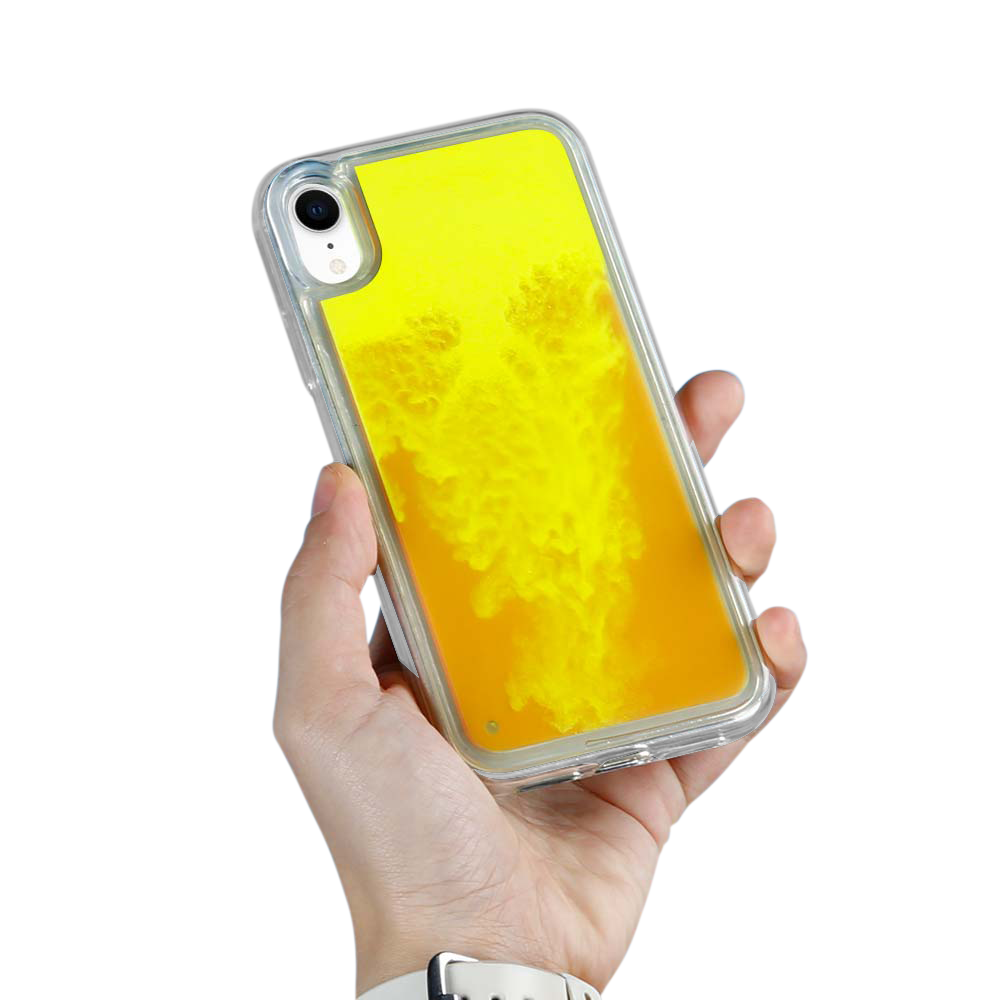 OEM Liquid Neon Sand skal till iPhone XR - Orange