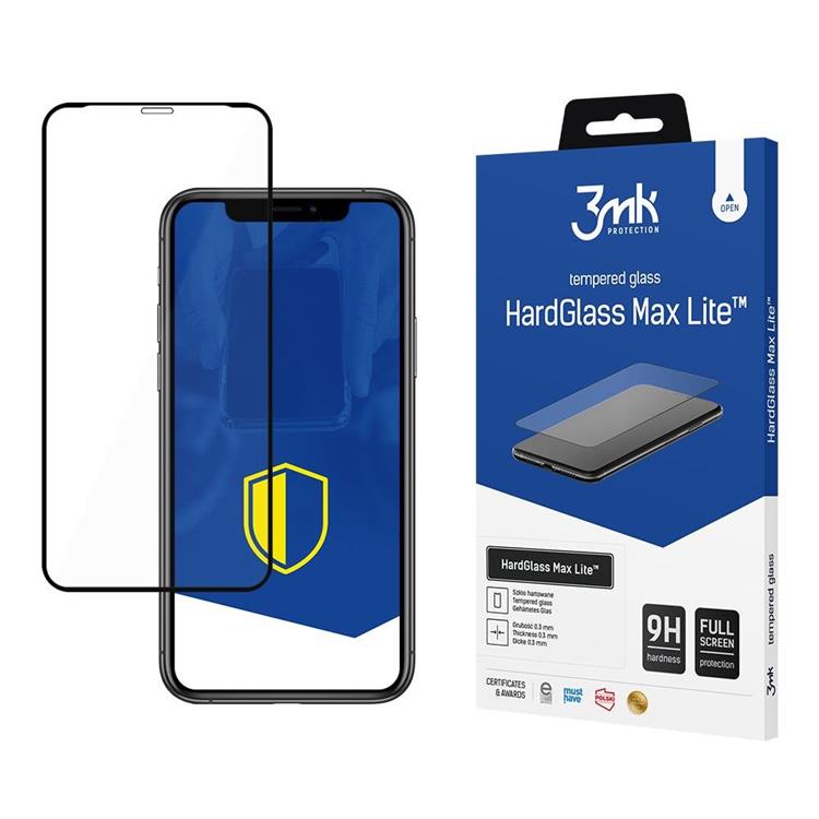 3MK 3MK iPhone XR/11 Härdat Glas Skärmskydd Max Lite - Svart