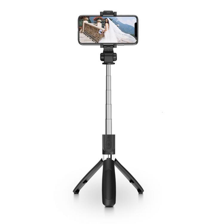 Tech-Protect Trådlös Selfiestick Tripod L01S - Svart