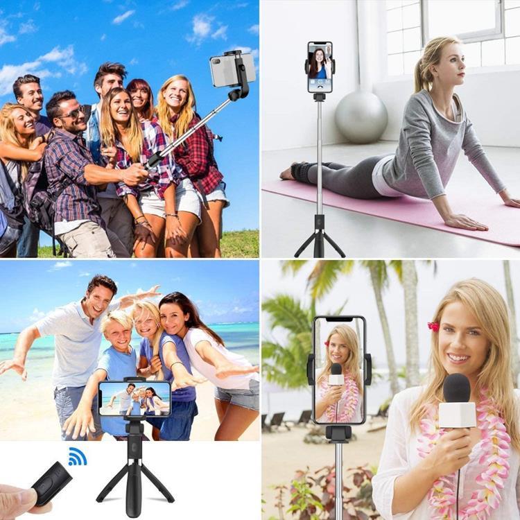 Tech-Protect Trådlös Selfiestick Tripod L01S - Svart