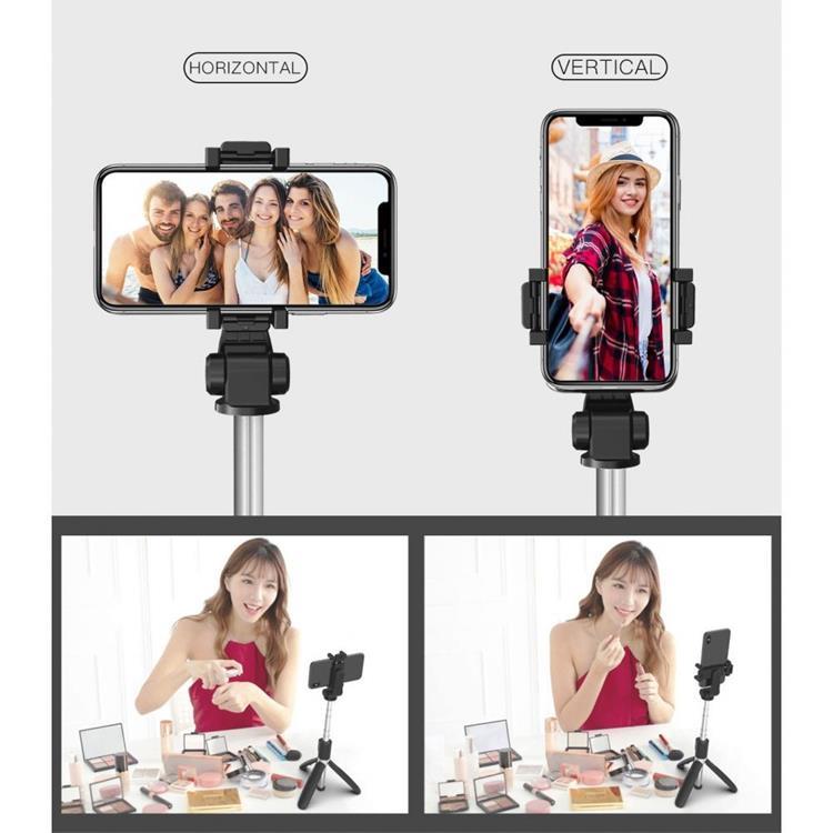 Tech-Protect Trådlös Selfiestick Tripod L01S - Svart