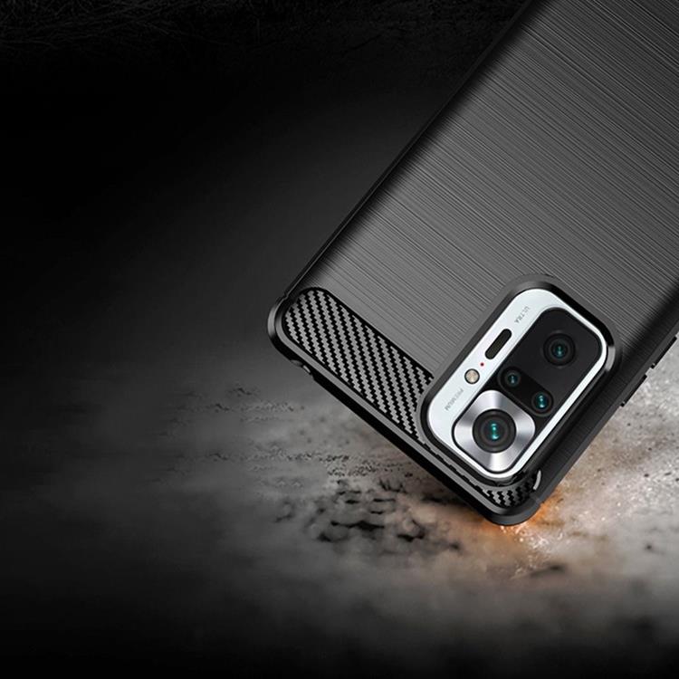 OEM Forcell Xiaomi Redmi Note 10 5G/Poco M3 Pro Skal Carbon - Svart
