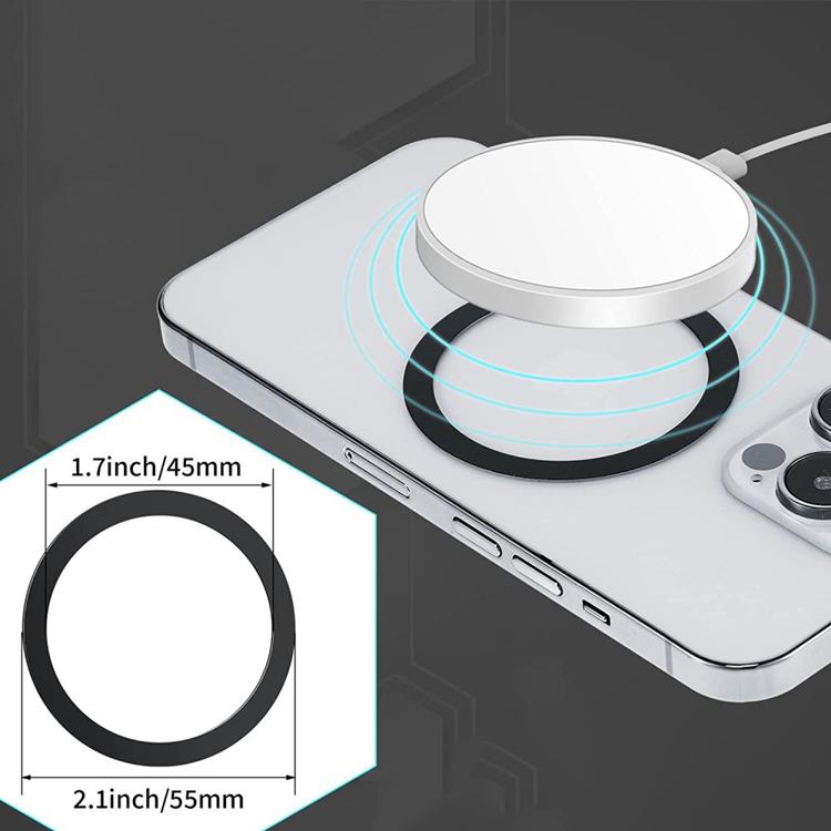 Tech-Protect Magmat MagSafe Universell Magnetisk Ring - Svart/Silver