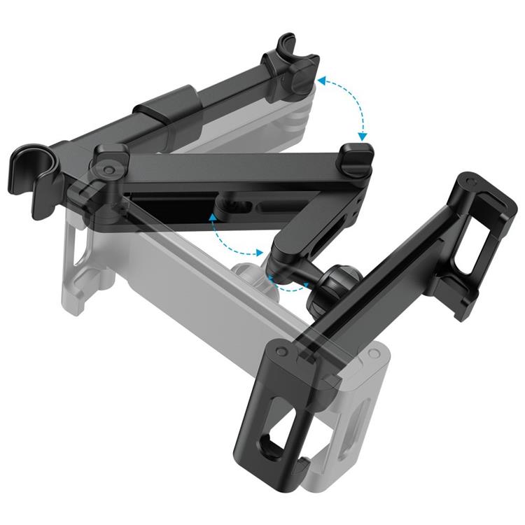 Tech-Protect Töjbar Nackstöd Mobilhållare - Svart