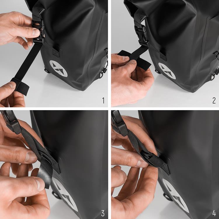 Wozinsky Wozinsky Vattentät Mobilhållare för Cykel/ Motorcykel 25 L - Svart