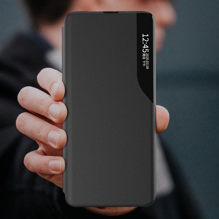 OEM Eco Läder View Fodral Xiaomi Poco X4 NFC 5G - Röd