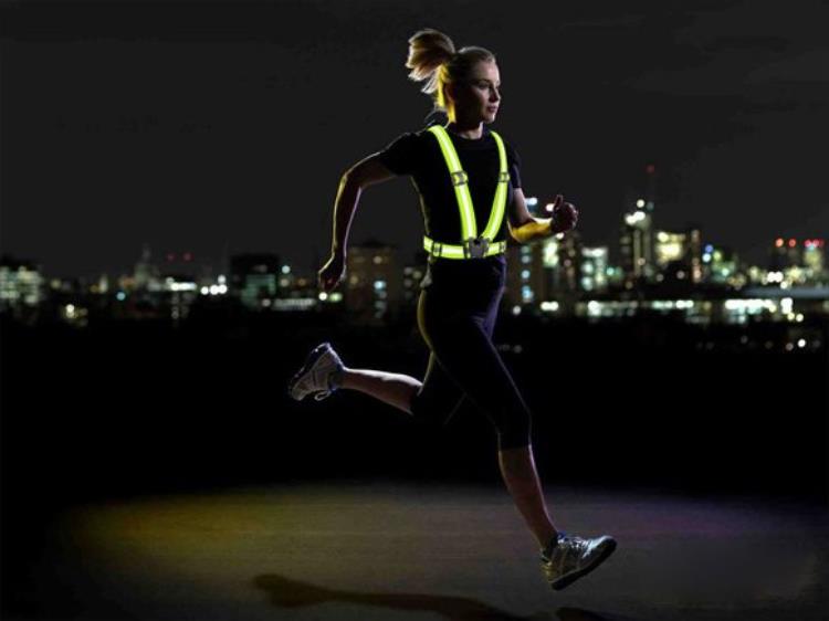 Ruhtel Unisex Justerbar Reflexväst för Säkerhetssele - Svart