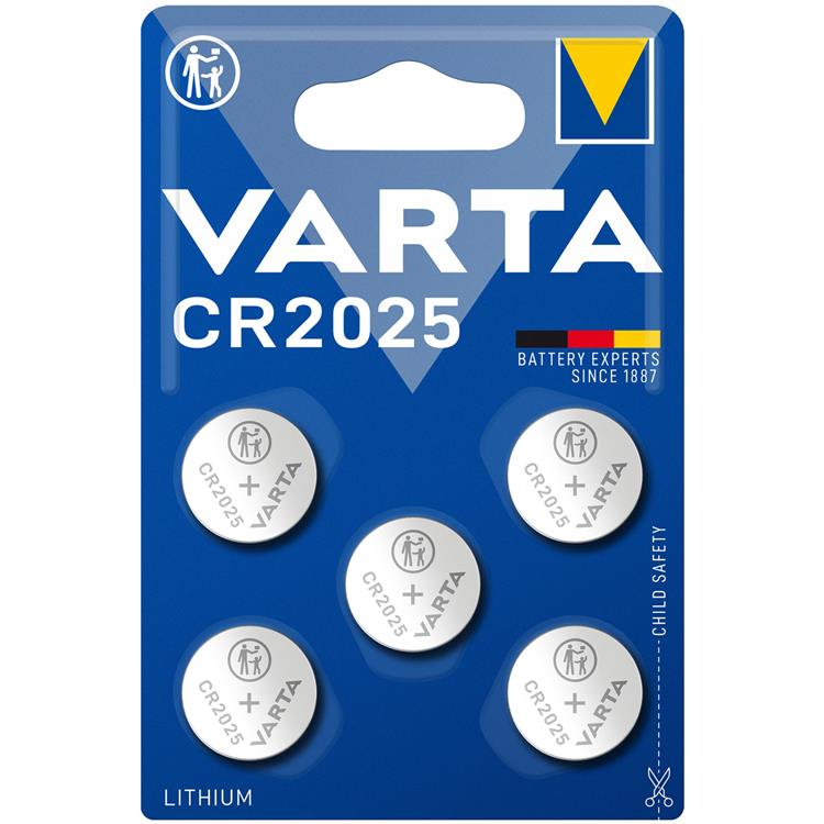 VARTA Varta 5-pack CR2025 Lithium Knappcellsbatteri 3V