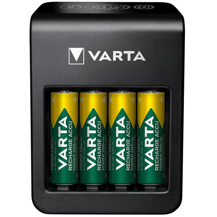 VARTA Varta LCD Plug Carger + AA/AAA/9V + USB inkl 4xAA