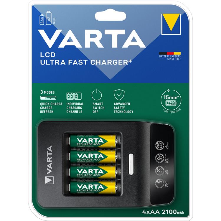 VARTA Varta LCD Ultra Fast Charger AA/AAA inkl 4xAA
