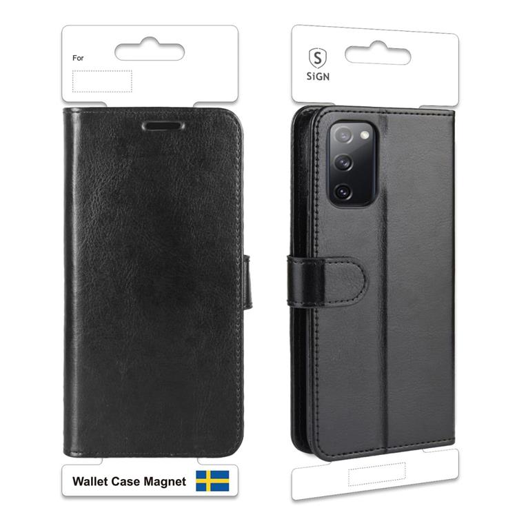SiGN SiGN Plånboksfodral för Samsung Galaxy S20 FE - Svart