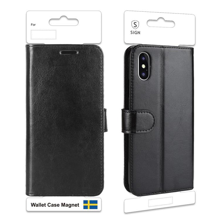 SiGN SiGN Plånboksfodral till iPhone X/XS - Svart