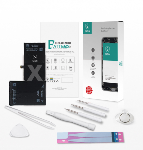 SiGN SiGN Komplett Kit för Batteribyte - iPhone X