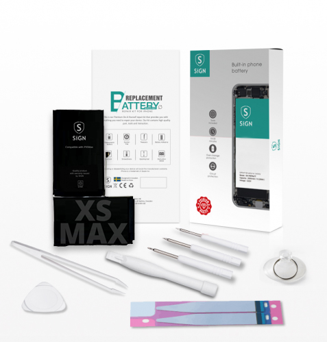 SiGN SiGN Komplett Kit för Batteribyte - iPhone XS Max
