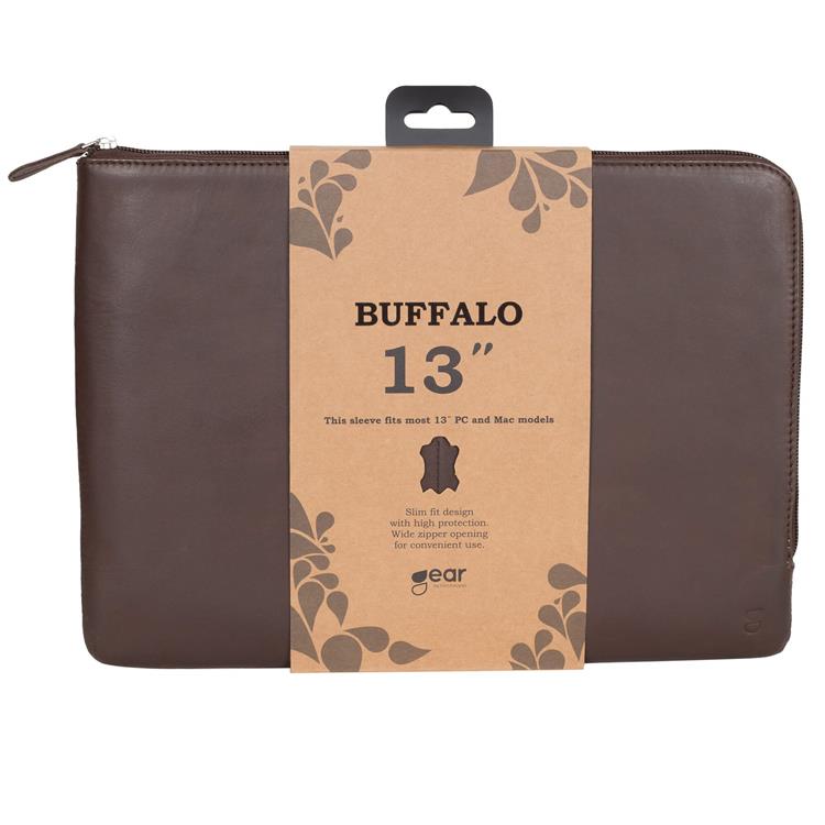 BUFFALO BUFFALO äkta läder Datorfodral Mac & PC 13