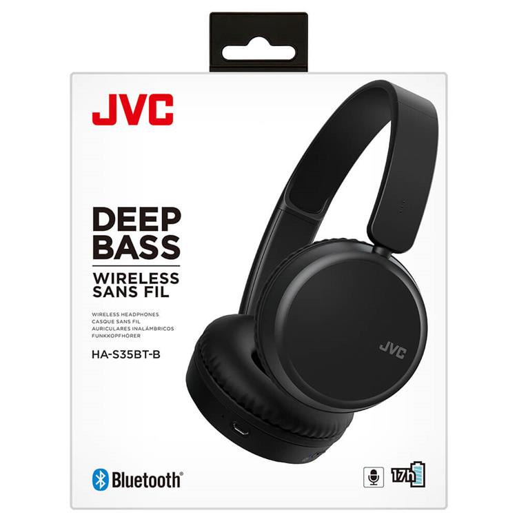 JVC JVC Hörlurar On-Ear Wireless HA-S35BT - Svart