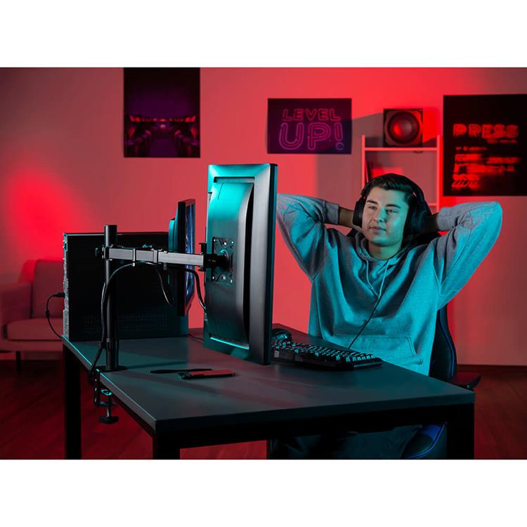 Hama Hama Monitorfäste För Två Bildskärmar 13