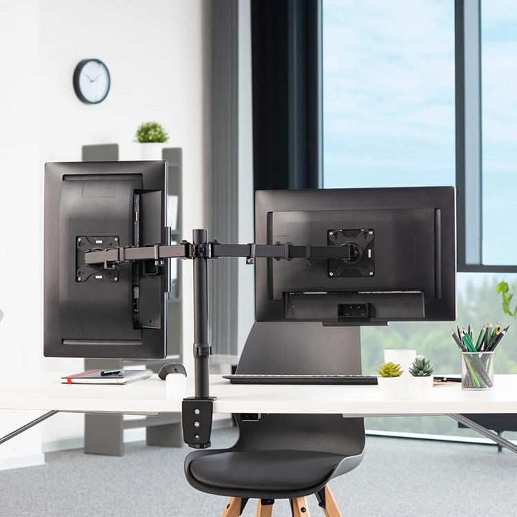 Hama Hama Monitorfäste För Två Bildskärmar 13